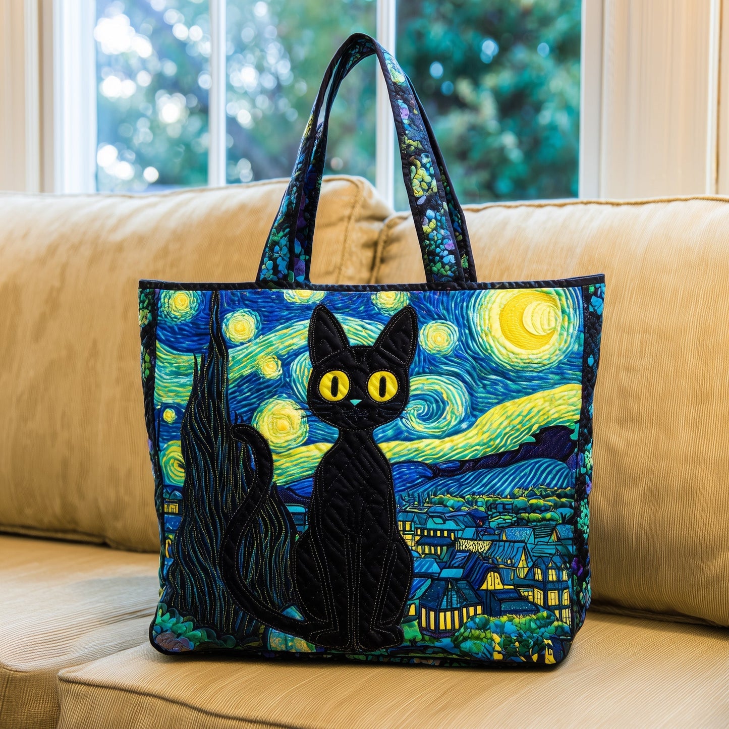 Everyday Black Cat Tote Bag