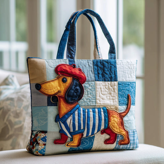 Dachshund Dog Artwork Tote Bag