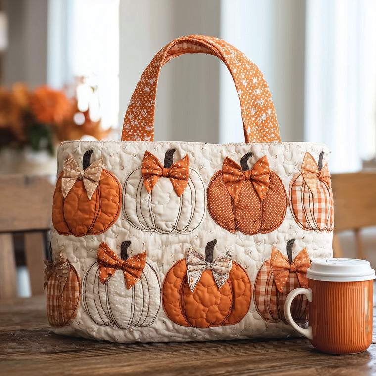 Everyday Pumpkins Bows Tote Bag