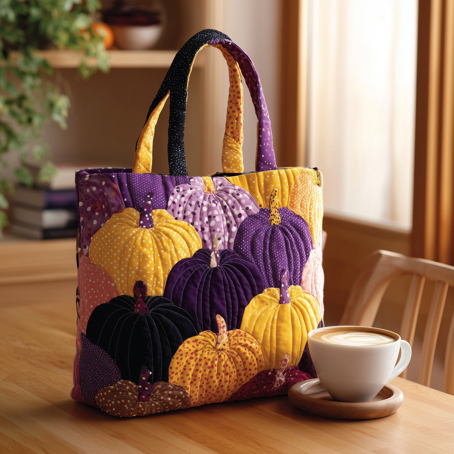 Everyday Colorful Pumpkins Tote Bag