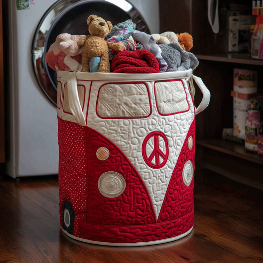 The Hippie Van Quilted Laundry Basket Tote 4699