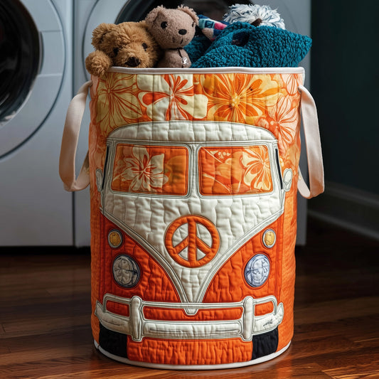 The Hippie Van Quilted Laundry Basket Tote 4701