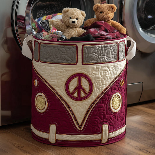 The Hippie Van Quilted Laundry Basket Tote 4702