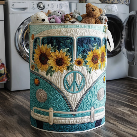 The Hippie Van Quilted Laundry Basket Tote 4703