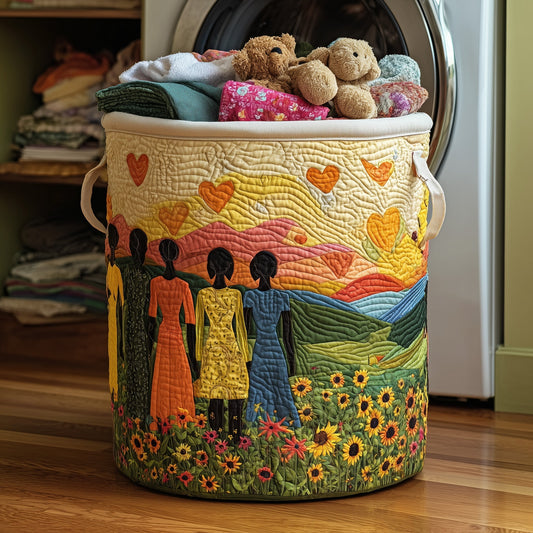 The Soulbound Roots Quilted Laundry Basket Tote 4709