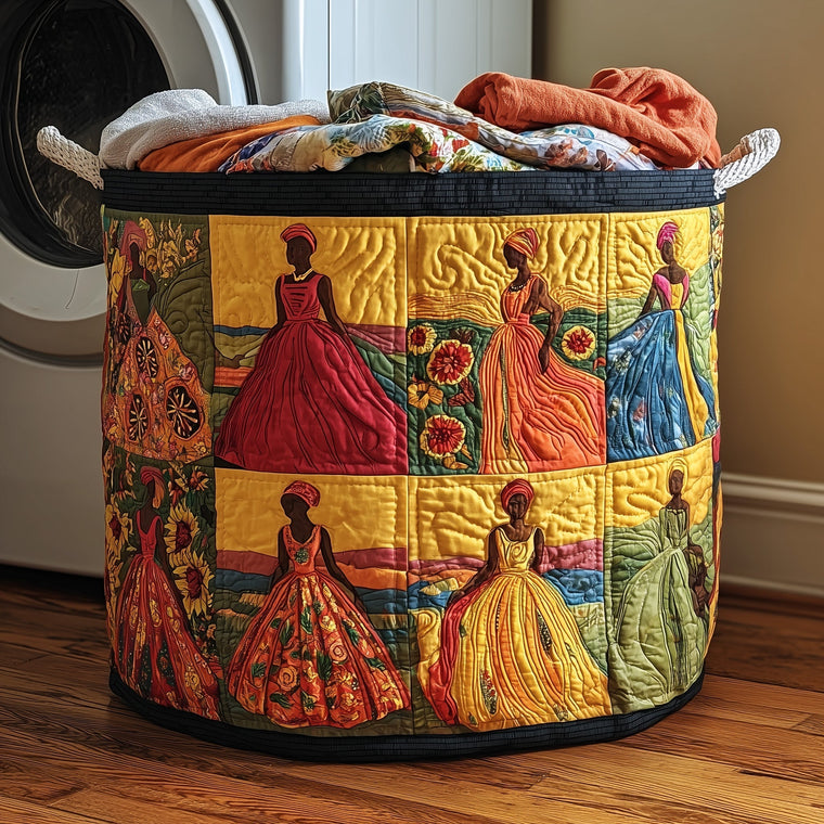 The Soulbound Roots Quilted Laundry Basket Tote 4710