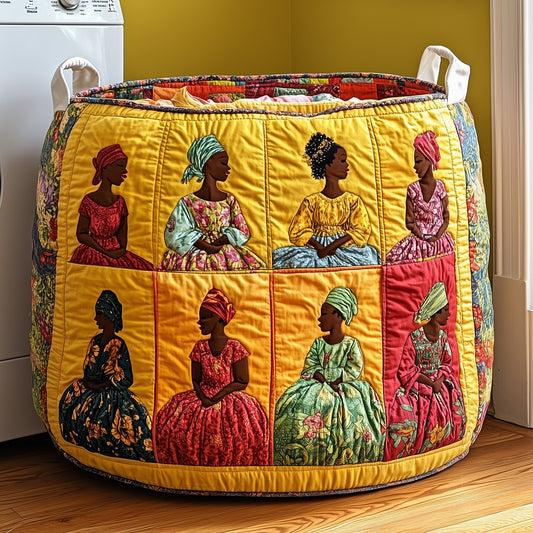 The Soulbound Roots Quilted Laundry Basket Tote 4711