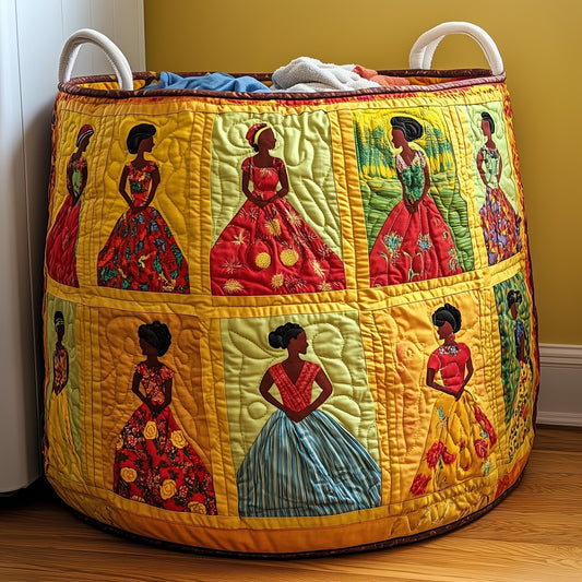 The Soulbound Roots Quilted Laundry Basket Tote 4713