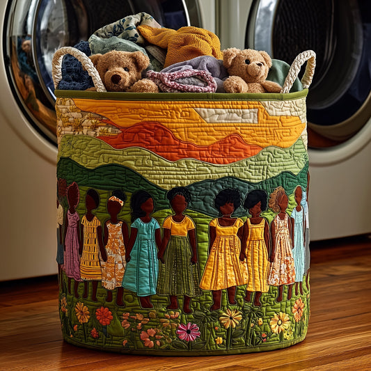The Soulbound Roots Quilted Laundry Basket Tote 4715