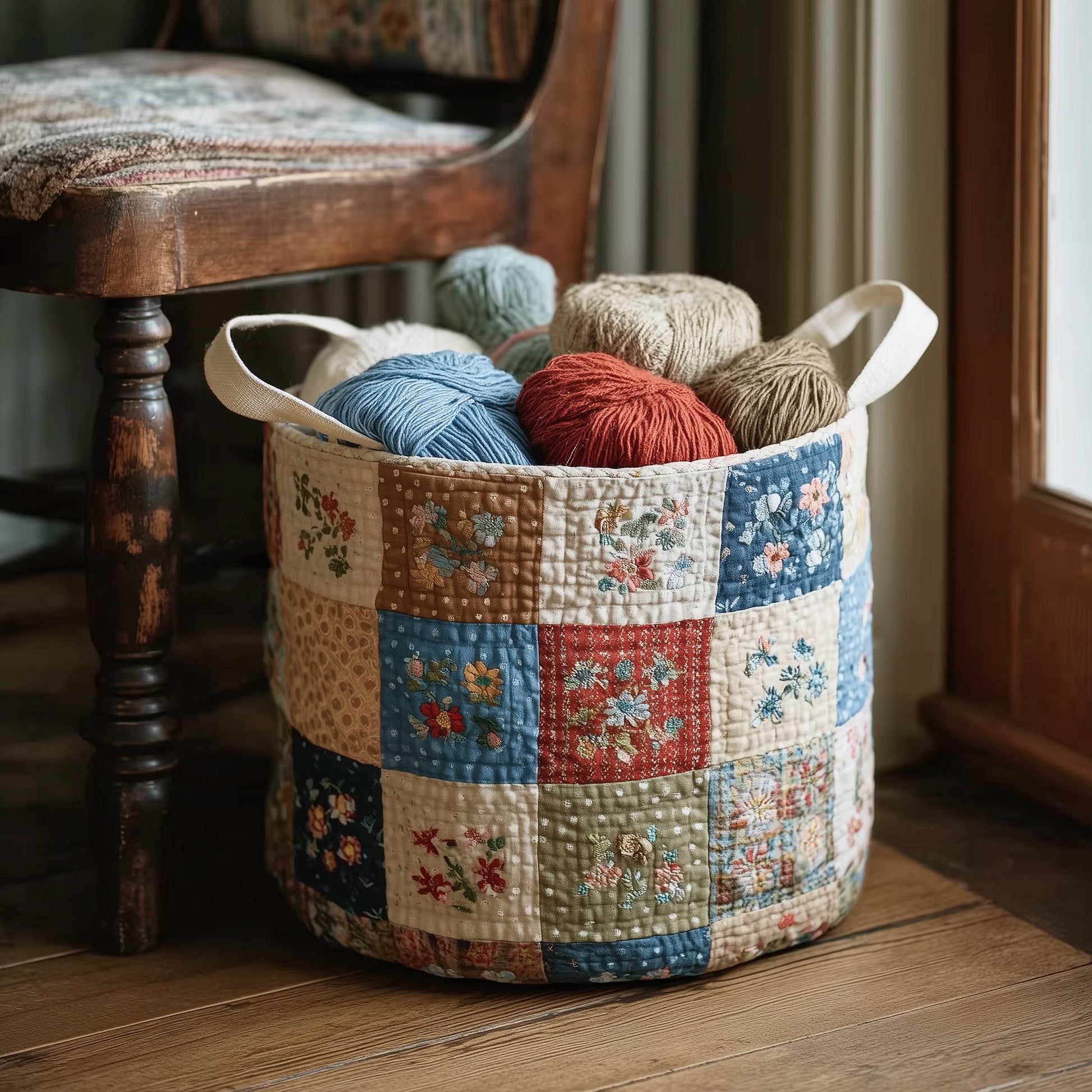 Nostalgic Petals Laundry Tote Bag