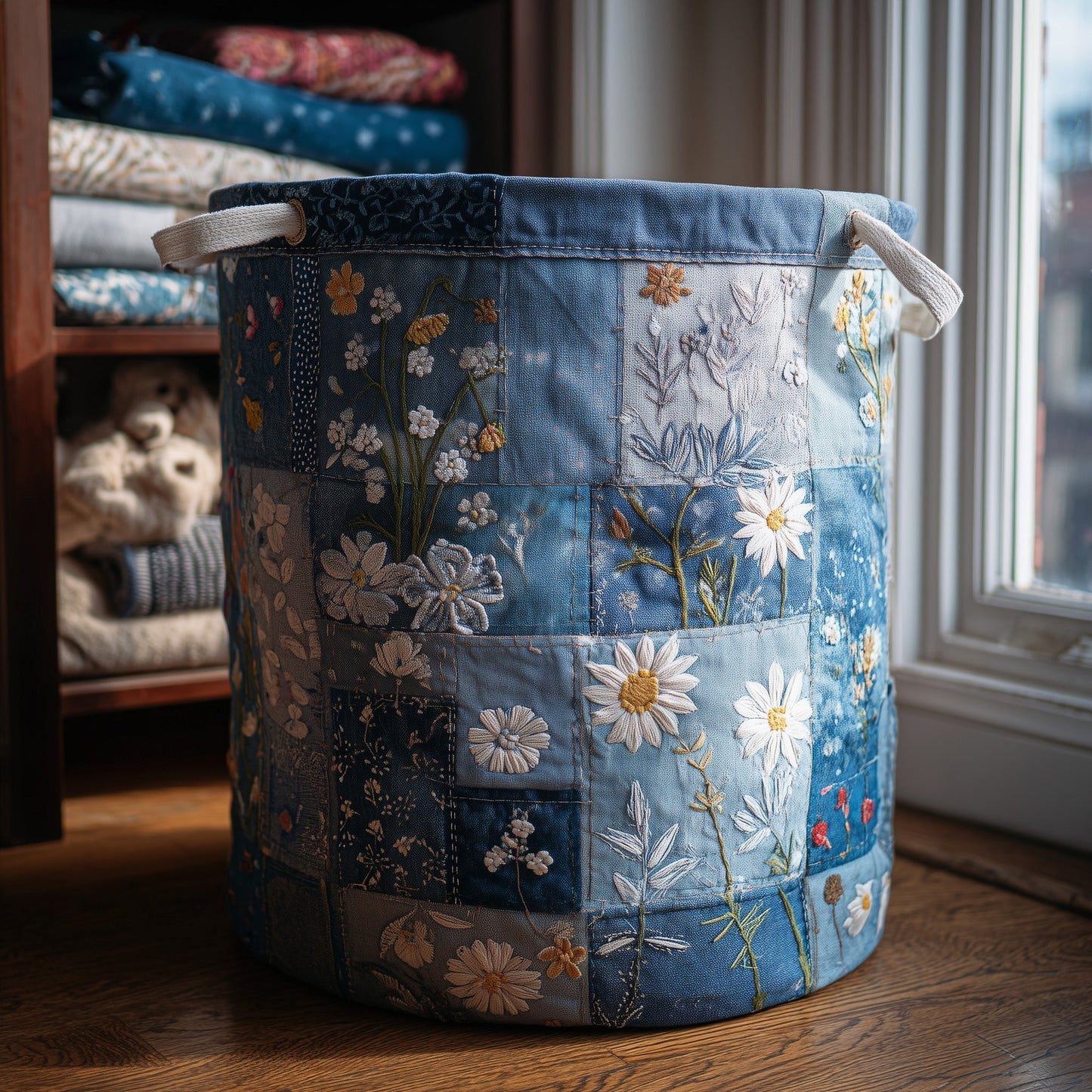 Everyday Denim Quilted Tote Bag