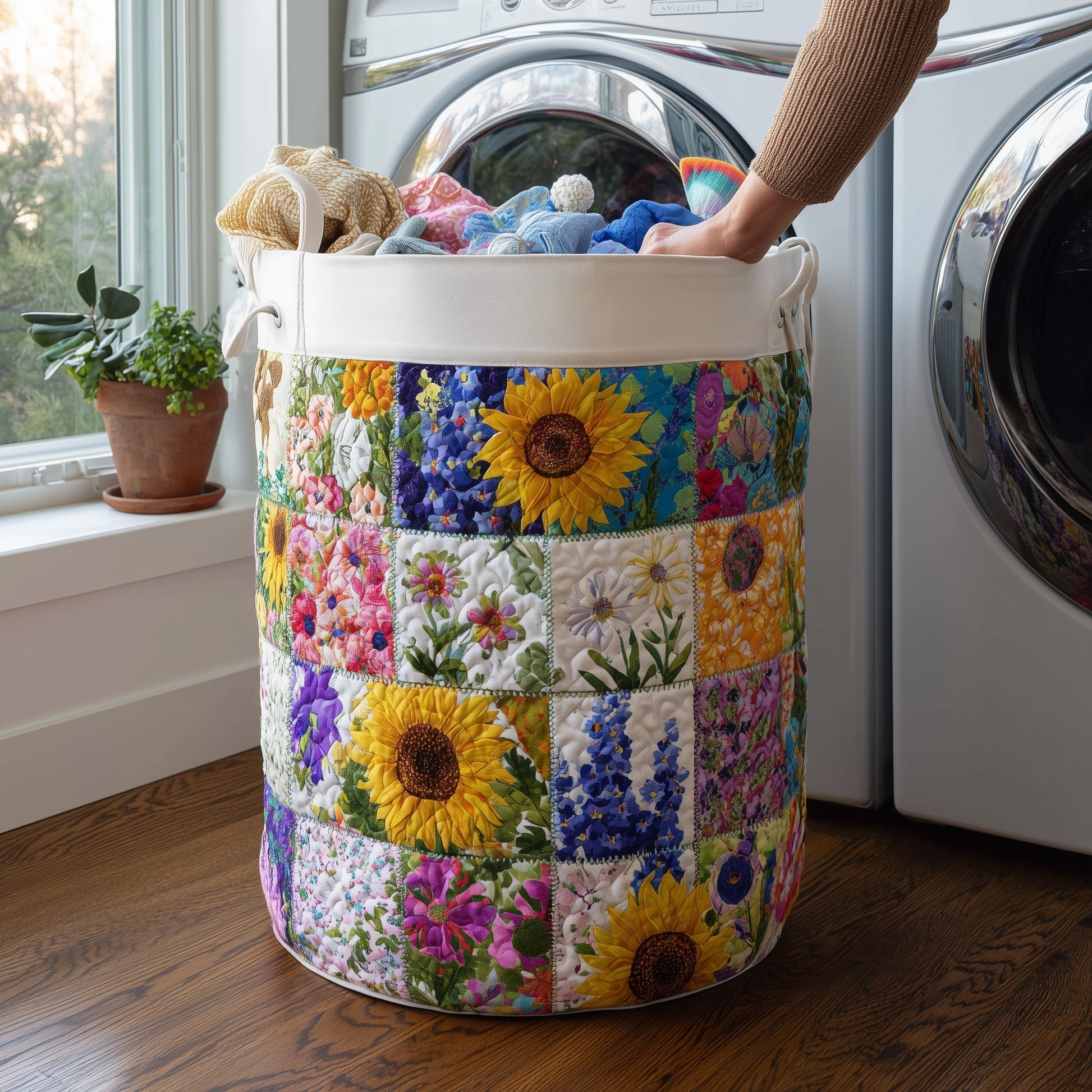 Blooming Heritage Laundry Tote Bag