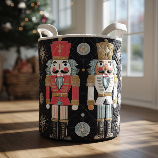 The Nutcracker Spirit Quilted Laundry Basket Tote 4837