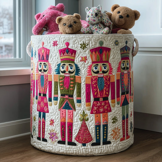 The Nutcracker Spirit Quilted Laundry Basket Tote 4838