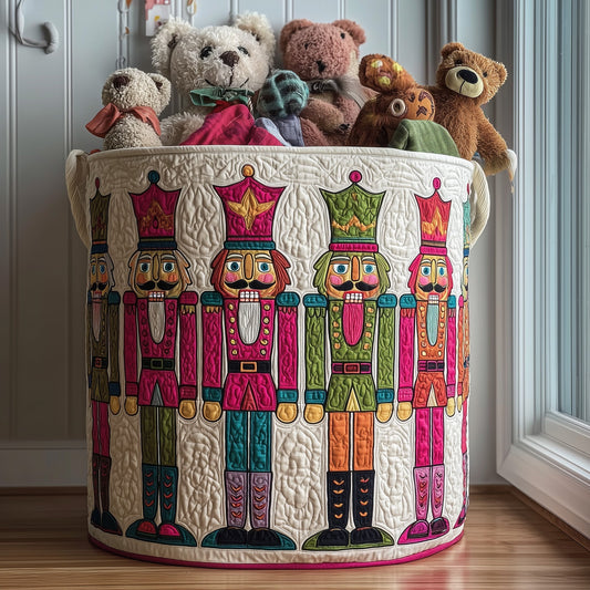The Nutcracker Spirit Quilted Laundry Basket Tote 4839
