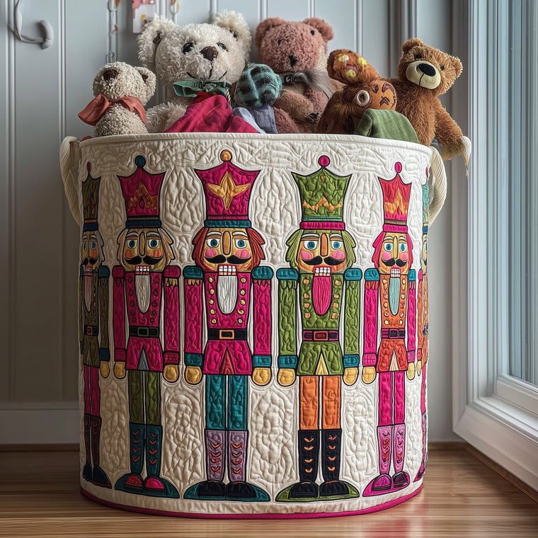 The Nutcracker Spirit Quilted Laundry Basket Tote 4839