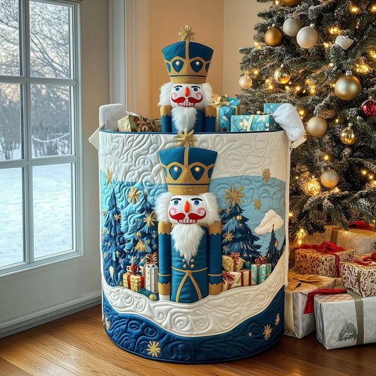 The Nutcracker Spirit Quilted Laundry Basket Tote 4840