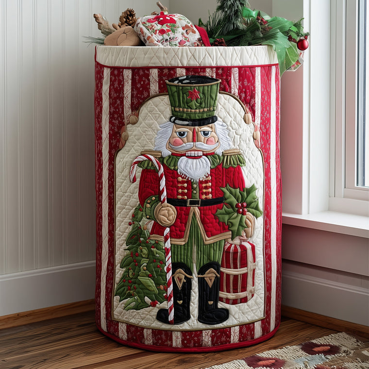 The Nutcracker Spirit Quilted Laundry Basket Tote 4845