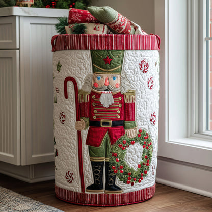 The Nutcracker Spirit Quilted Laundry Basket Tote 4847
