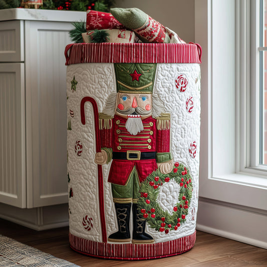 The Nutcracker Spirit Quilted Laundry Basket Tote 4847
