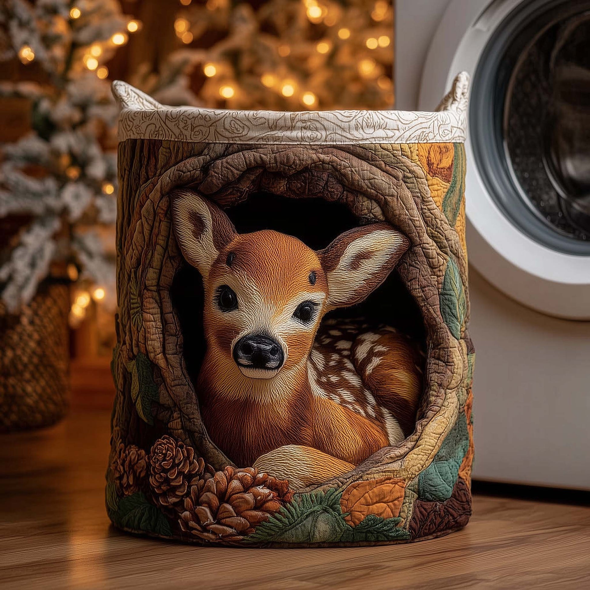 Deerwood Hideaway Laundry Tote Bag