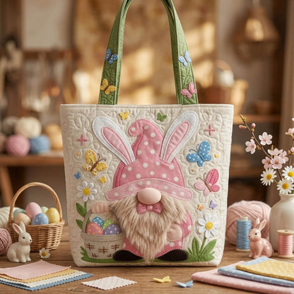 The Easter Gnome Quilted Tote