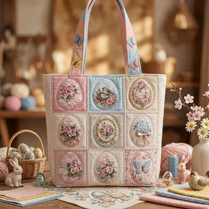 The Easter Egg Quilted Tote