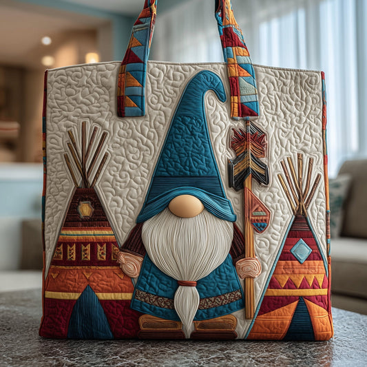 The Gnome Charm Quilted Tote