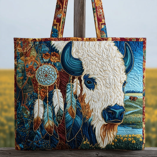 Everyday Bison Dreamcatcher Quilted Tote