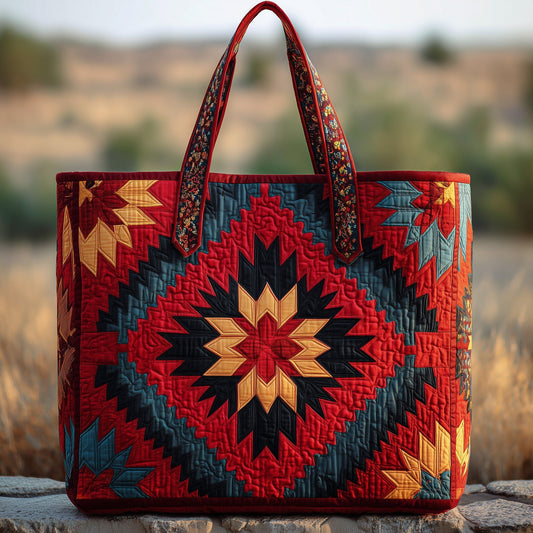 The Southwestern Star Quilted Tote
