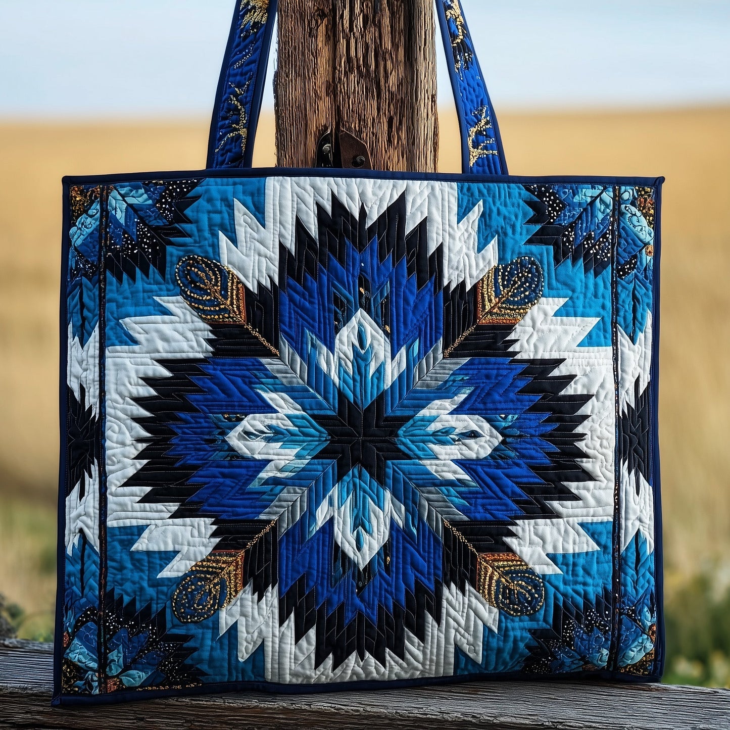 The Blue Star Quilted Tote