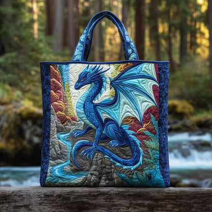 Everyday Majestic Dragon Quilted Tote