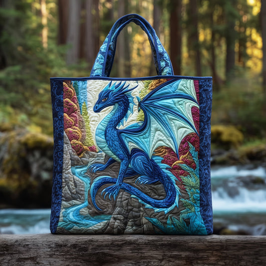 Everyday Majestic Dragon Quilted Tote