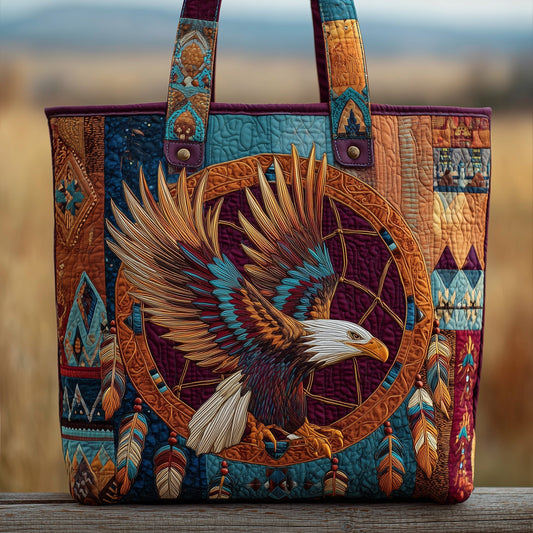 Eagle Native American Quilted Tote