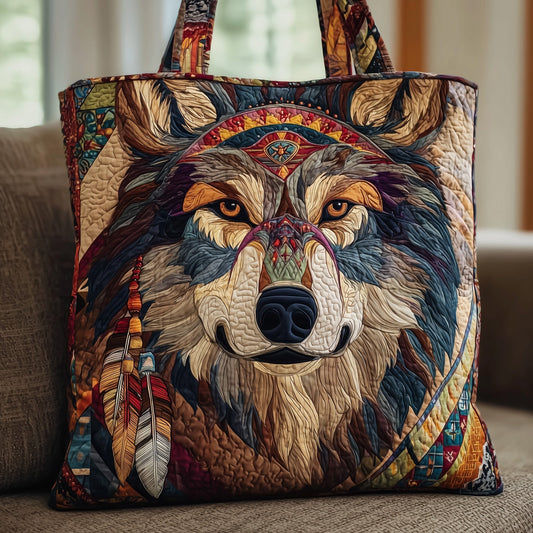 Everyday Wolf Quilted Tote Bag