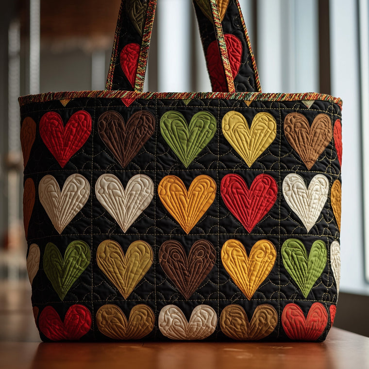 Everyday Multicolor Hearts Tote Bag