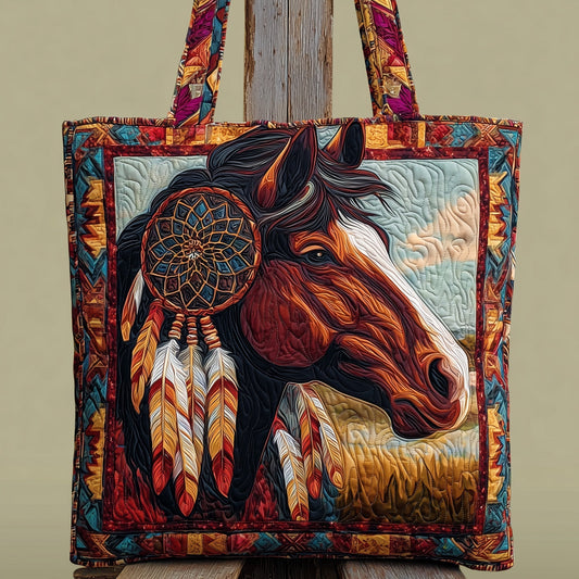 Everyday Horse Dreamcatcher Quilted Tote