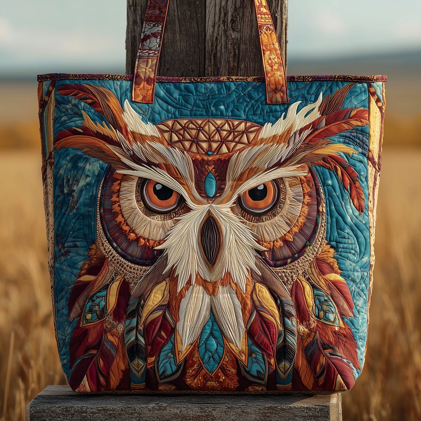 Everyday Native Owl Quilted Tote