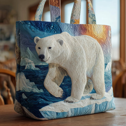 Everyday Polar Bear Quilted Tote
