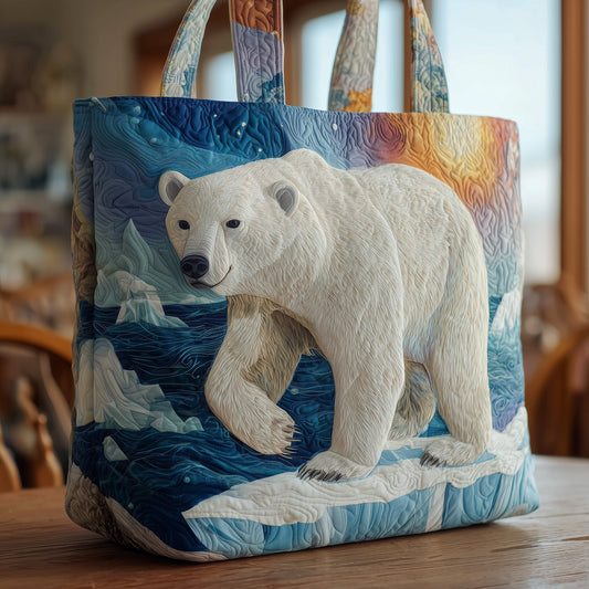Everyday Polar Bear Quilted Tote