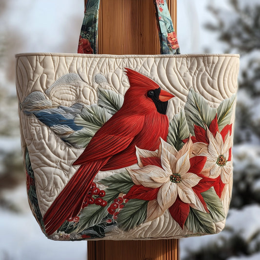 The Cardinal Blessings Quilted Tote