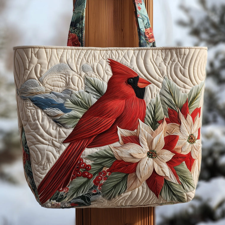The Cardinal Blessings Quilted Tote