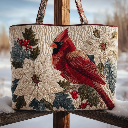 The Cardinal Holiday Quilted Tote
