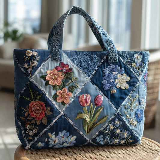 The Floral Patch Quilted Tote 0217