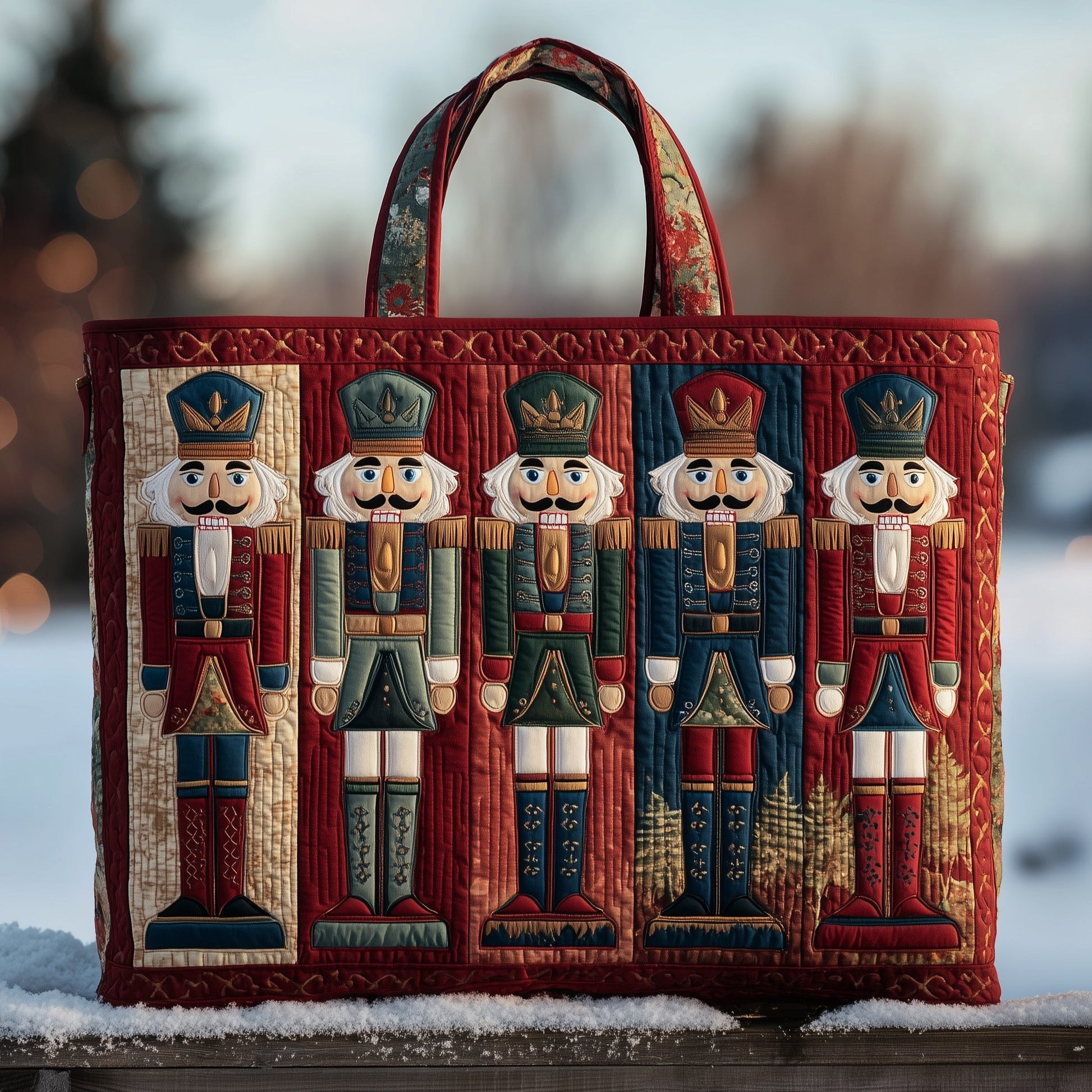 The Nutcracker Holiday Quilted Tote 0297
