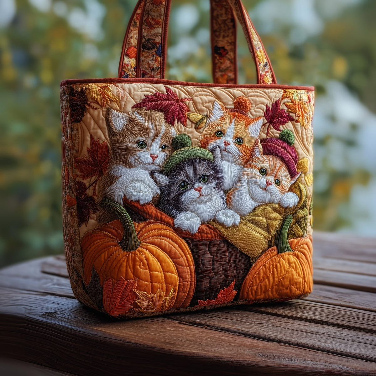 The Purrfectly Autumn Tote Bag