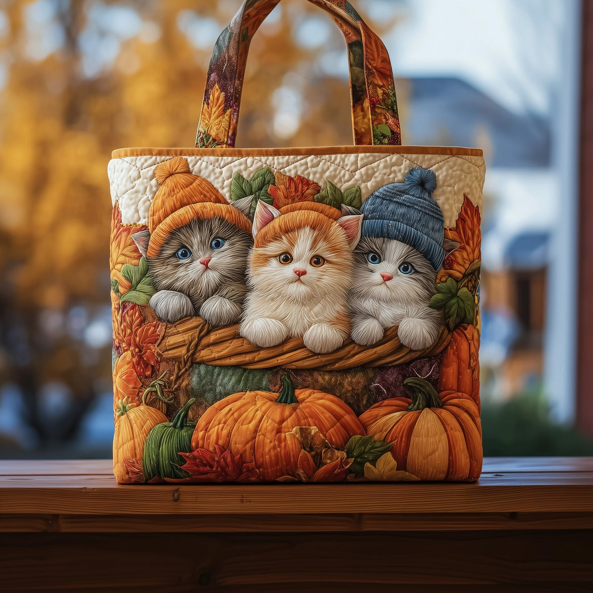 The Purrfectly Autumn Tote Bag