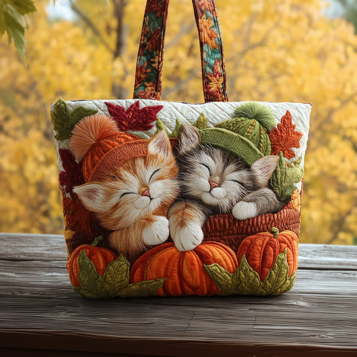 The Purrfectly Autumn Tote Bag