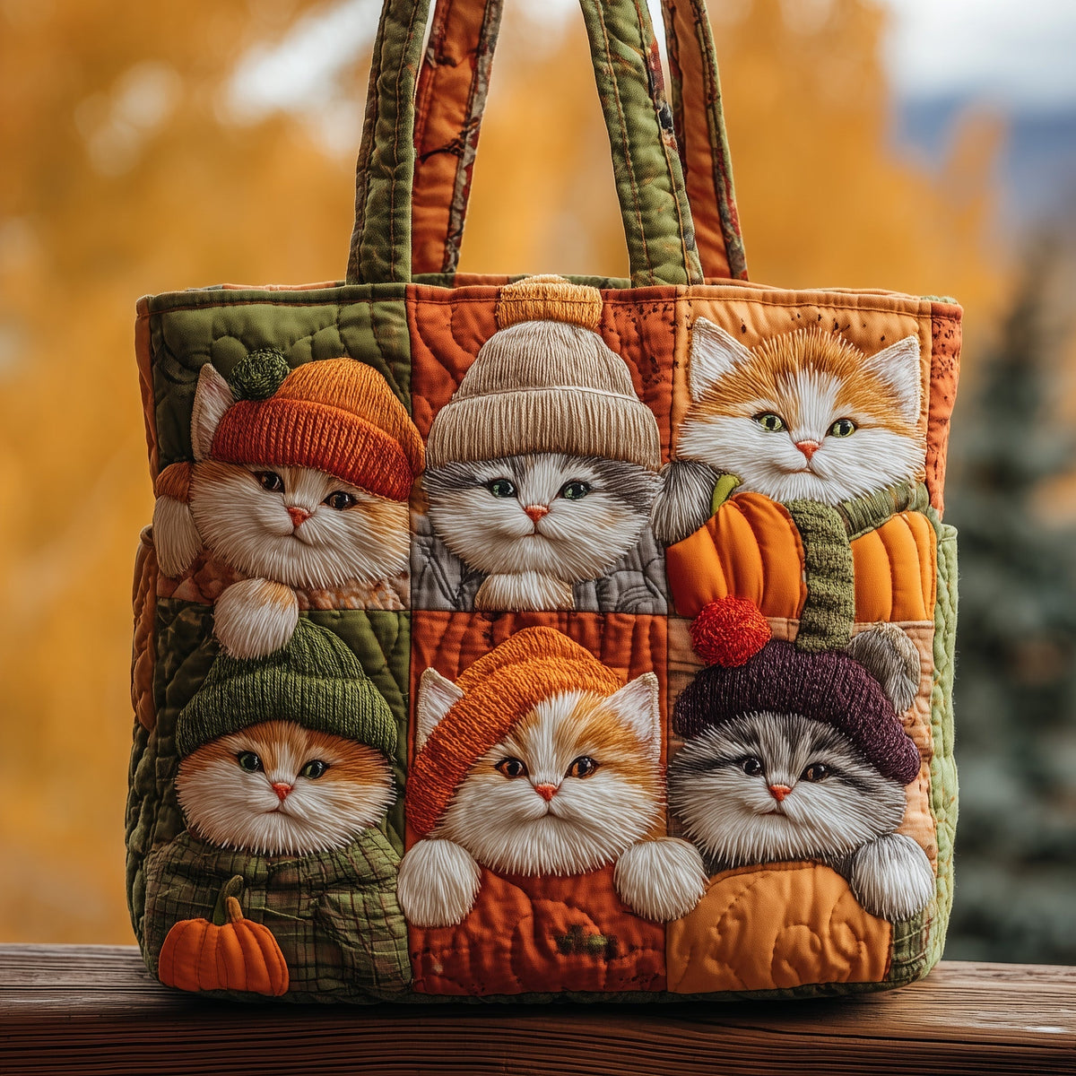 The Purrfectly Autumn Tote Bag