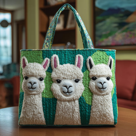Everyday Llama Faces Tote Bag